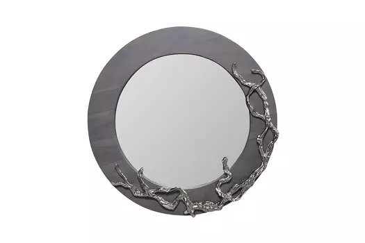Зеркало декоративное лес (garda decor) серый