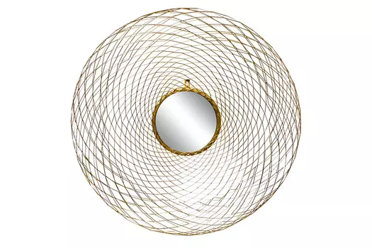 Зеркало декоративное с ажурной рамой (garda decor) золотой 83x83x8 см.