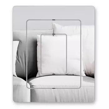 Зеркало echo (umbra) серебристый 54x64x5 см.