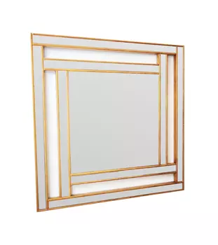 Зеркало eclipse (schumann) золотой 70x70x3 см.