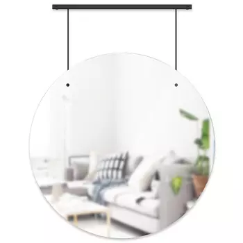 Зеркало exhibit (umbra) черный 61x77x3 см.