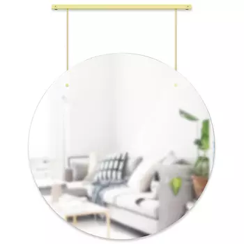 Зеркало exhibit (umbra) золотой 61x77x3 см.