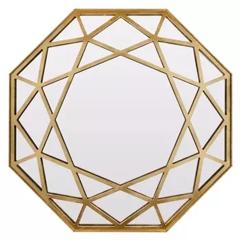 Зеркало ferrano (bountyhome) золотой 100.0x100.0x3.0 см.