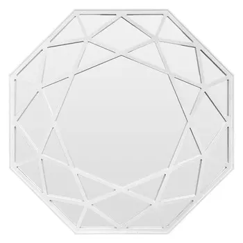 Зеркало florentina (bountyhome) белый 100.0x100.0x3.0 см.
