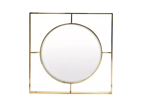 Зеркало (garda decor) золотой 80x80 см.