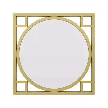 Зеркало issac (to4rooms) золотой 70.0x70.0x2.0 см.