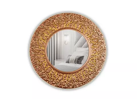 Зеркало круглое настенное coral (inshape) бронзовый 3 см.