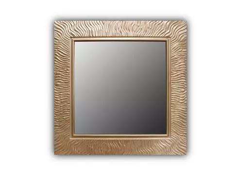 Зеркало квадратное настенное wave qu 75 (inshape) золотой 75x75x3 см.