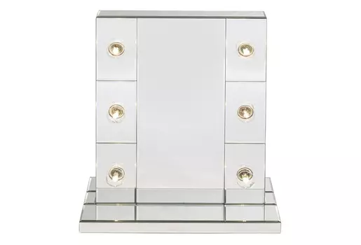 Зеркало make up (kare) серебристый 47x56x26 см.