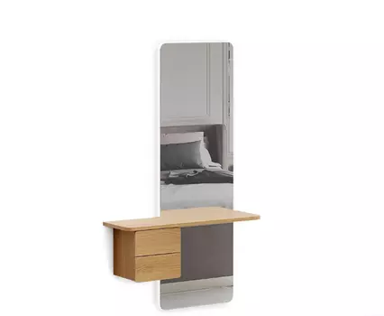 Зеркало mede с подсветкой (ogogo) коричневый