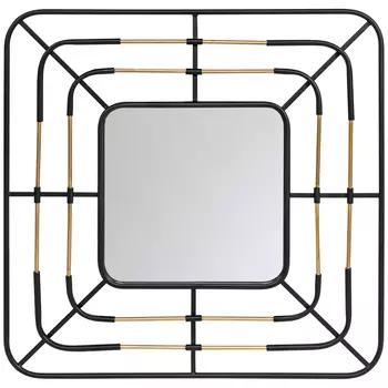 Зеркало «моне» (object desire) черный 79x79x4 см.