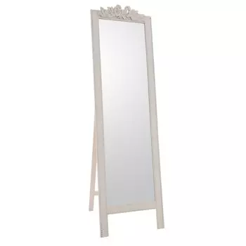 Зеркало напольное leonardo (to4rooms) белый 50x175x3 см.