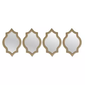 Зеркало настенное against (to4rooms) золотой 20x30x2 см.