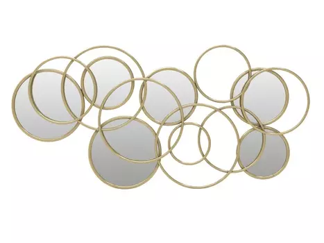 Зеркало настенное blue (to4rooms) золотой 102x49x3 см.