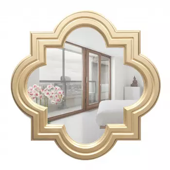 Зеркало настенное malaga (inshape) золотой 90x90 см.