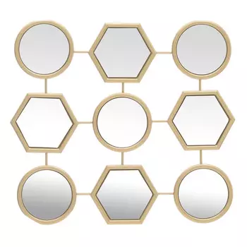 Зеркало настенное mikaéline (to4rooms) золотой 41.0x45.0x1.0 см.