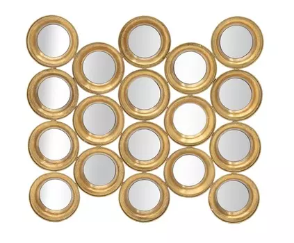 Зеркало настенное myriame (to4rooms) золотой 68.0x76.0x4.5 см.