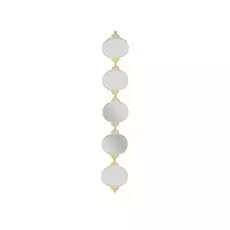 Зеркало настенное rneu (to4rooms) золотой 15x88x1 см.