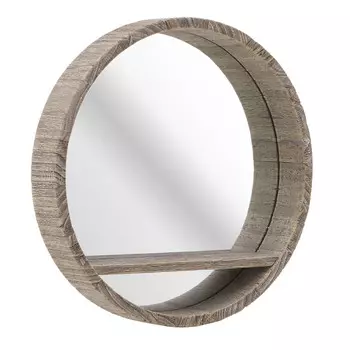 Зеркало настенное с полкой languor (to4rooms) коричневый 8 см.