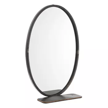 Зеркало настенное с полкой seldanna (to4rooms) черный 39.0x60.0x13.0 см.