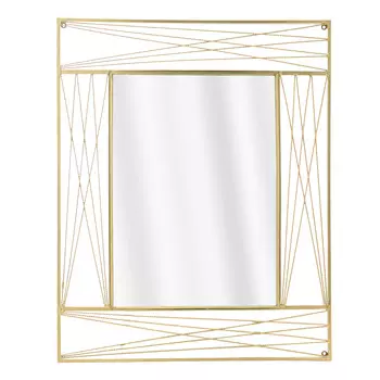 Зеркало настенное tull (to4rooms) золотой 80x100x2 см.