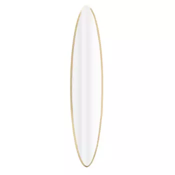 Зеркало настенное valerio (to4rooms) золотой 25.0x122.0x4.0 см.