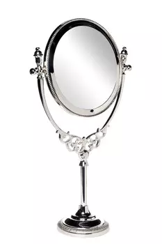 Зеркало настольное h 61 (garda decor) серебристый 61 см.