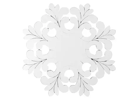 Зеркало neo barock (kare) серебристый 99x99x2 см.