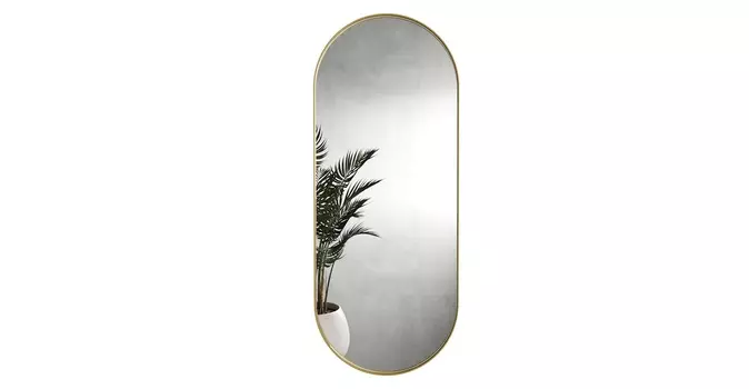 Зеркало nolvis gold (genglass) золотой 51x136x4 см.