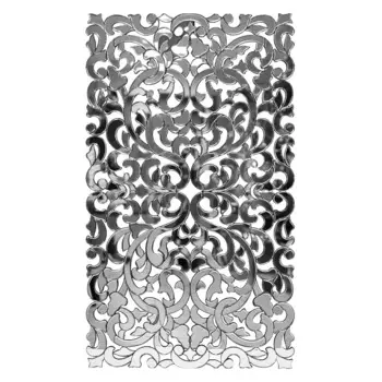 Зеркало - панно cut (garda decor) серый 153x89 см.