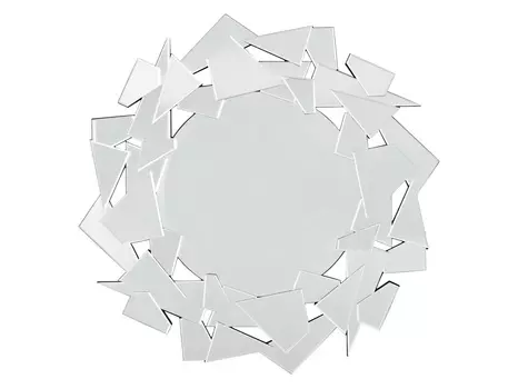 Зеркало pieces (kare) серебристый 93x93x3 см.