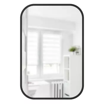 Зеркало прямоугольное hub (umbra) черный 61x91x3 см.