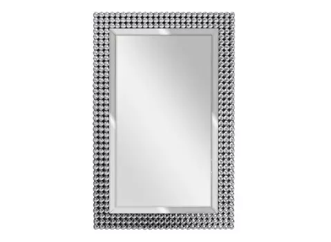 Зеркало прямоугольное с кристаллами (garda decor) серебристый 65x100x2 см.