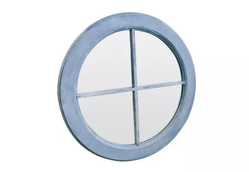 Зеркало ручной работы окошко (bountyhome) голубой