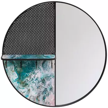 Зеркало «селин» (object desire) черный 73x73x2 см.