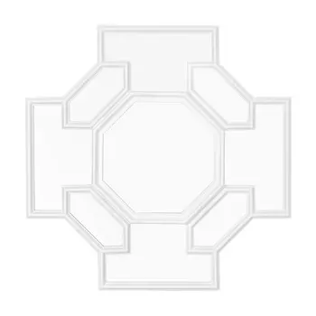 Зеркало (to4rooms) белый 80x80 см.