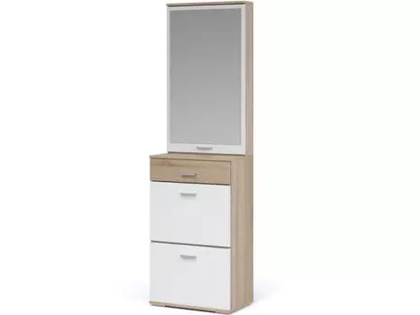 Зеркало «виола», дуб сонома/белый (аврора) коричневый