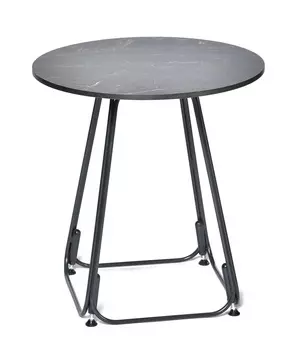 Журнальный стол альберто (outdoor) черный 50x51x50 см.