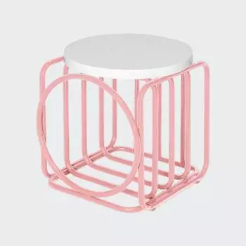 Журнальный стол bauhaus by varya schuka (woodi) розовый 45x47x45 см.