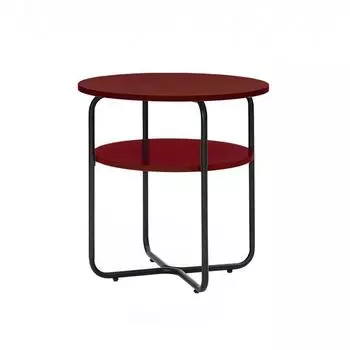 Журнальный стол bauhaus (woodi) красный 60 см.