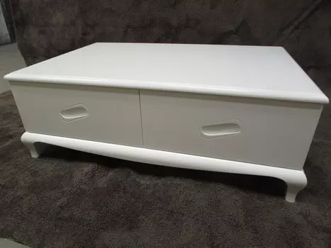 Журнальный стол belluno (fratelli barri) белый 120x42x78 см.