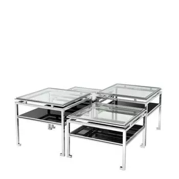 Журнальный стол (to4rooms) серебристый 50x46x50 см.