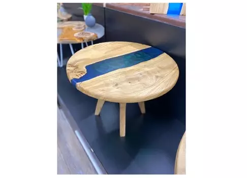 Журнальный стол (woodzpro) бежевый 60x45 см.