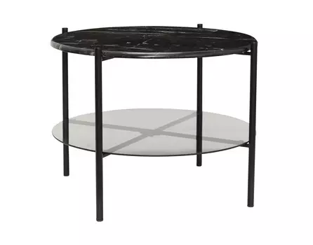 Журнальный столик blacknord (hubsch) черный 45 см.