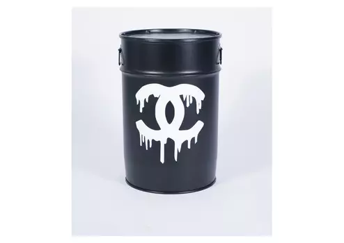 Журнальный столик-бочка (starbarrel) черный 56 см.