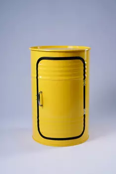 Журнальный столик-бочка (starbarrel) желтый 45x68x45 см.