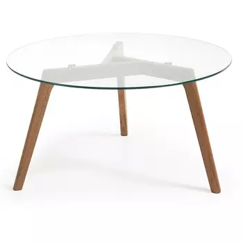 Журнальный столик brick (la forma) прозрачный 45 см.