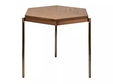 Журнальный столик (garda decor) коричневый 60x49x50 см.