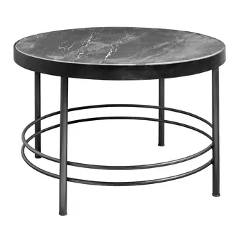 Журнальный столик midnight (nordal) черный 50 см.