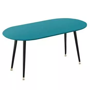 Журнальный столик soap (woodi) бирюзовый 120x59x60 см.